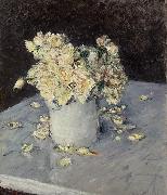 Gustave Caillebotte Yellow Roses in a Vase Spain oil painting artist